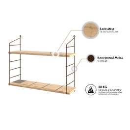Hanah Home Armoni 2'li - Oak